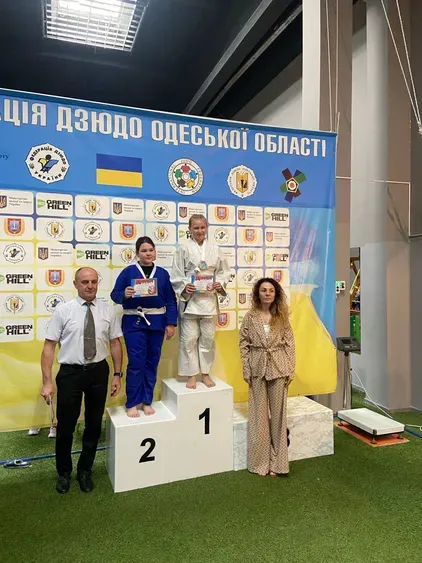 Гаркавенко Надія 1 місто  Дніпро тренер Самко Д.О. Призери тур-V Південна ліга дзюдо