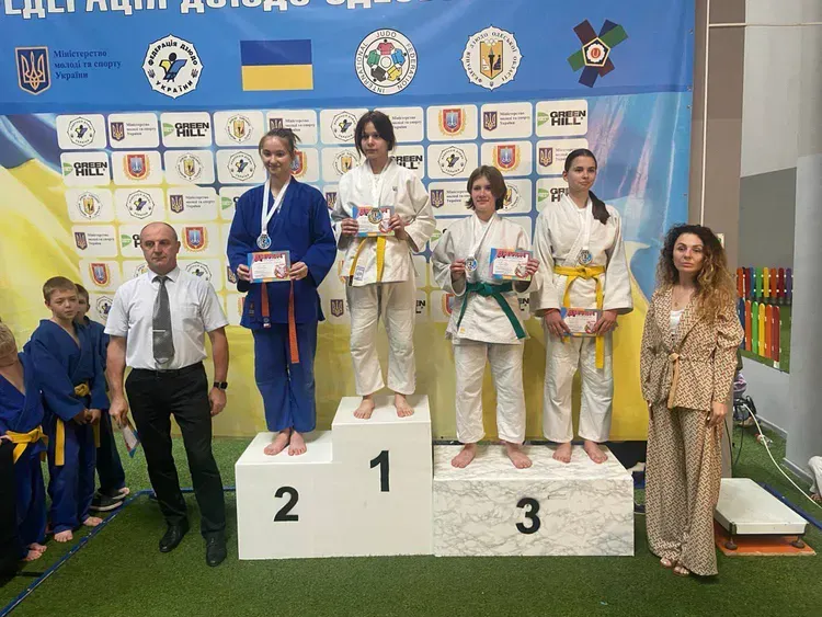 Пінчук Апполінарія 3 місто Дніпро тренер Самко Д.О. Призери тур-V Південна ліга дзюдо